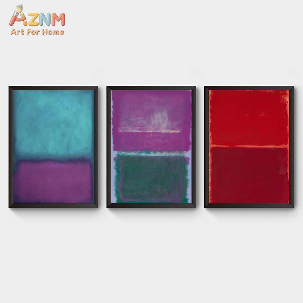 AZNM Mark Rothko Style Color B - Geometric Wall Art ulasan dan harga