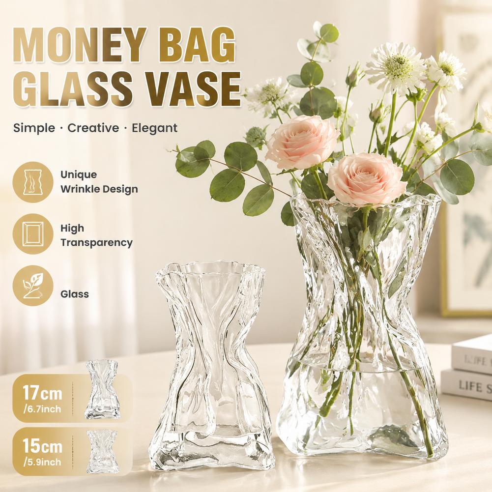 Creative Folded Money Bag Tran - Terrarium Glass Bottle ulasan dan harga