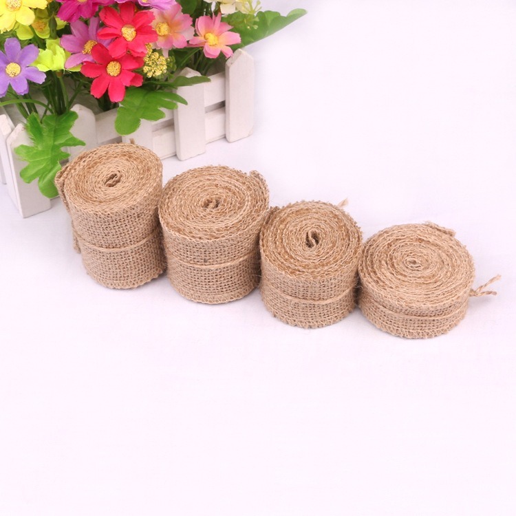 5-30CM Natural Jute Linen Fabr - Linen Table Runner ulasan dan harga