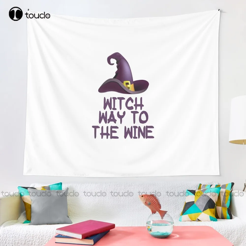 Witch Way To The Wine Tapestry - Review Home Decor ulasan dan harga