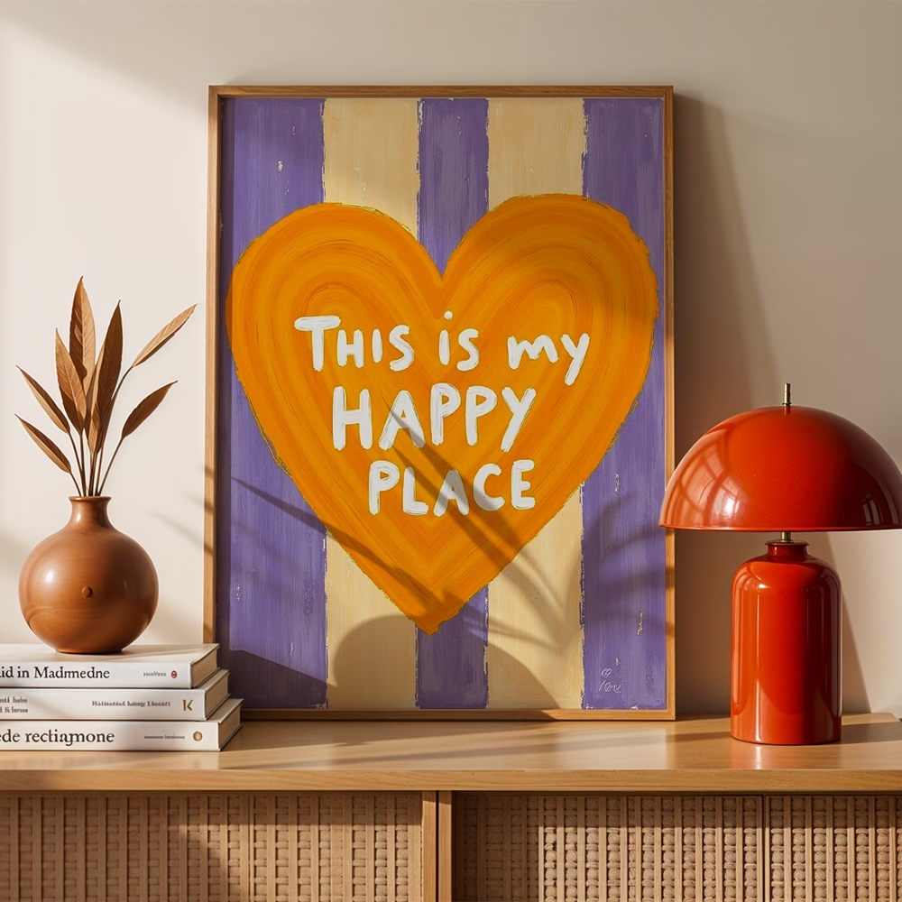 Modern,Retro This Is My Happy  - Home Decor Reviews ulasan dan harga