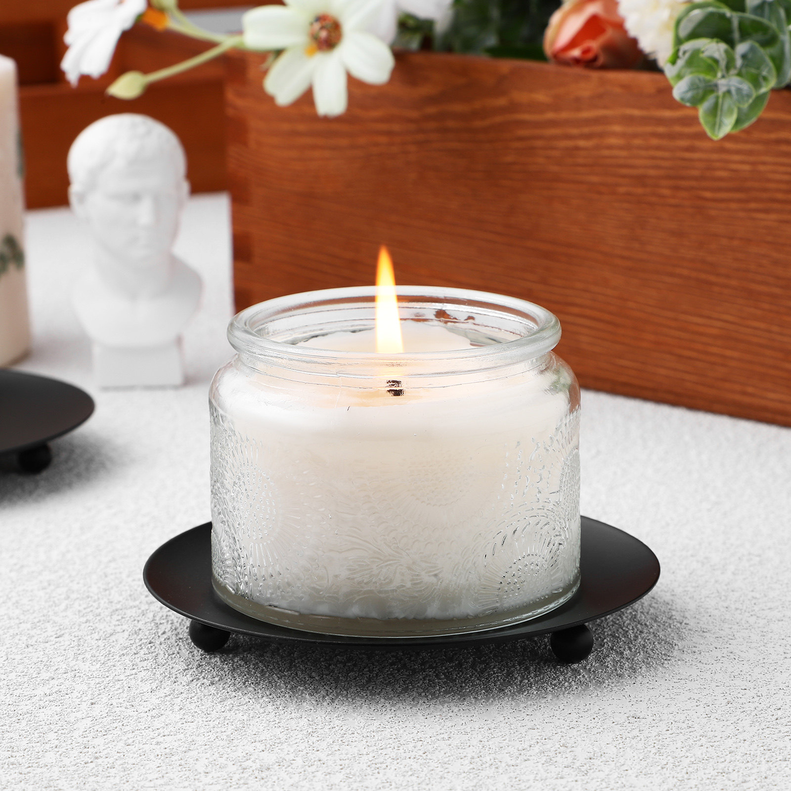 4Pcs Iron Holder Minimalist Ro - Home Decor Shop ulasan dan harga