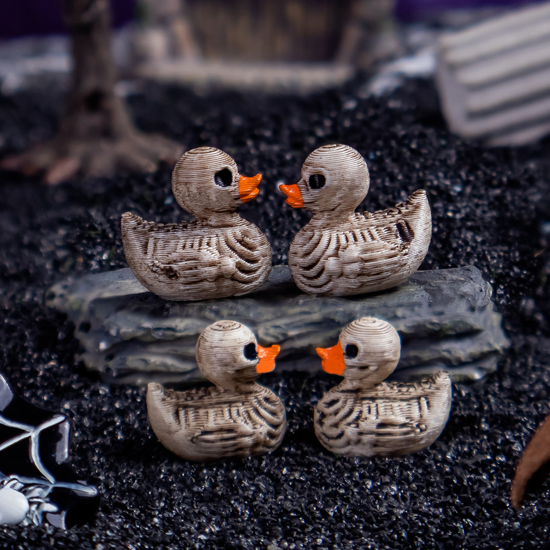 Gothic Skull Ducks Resin Ornam - Home Decor Gothic ulasan dan harga