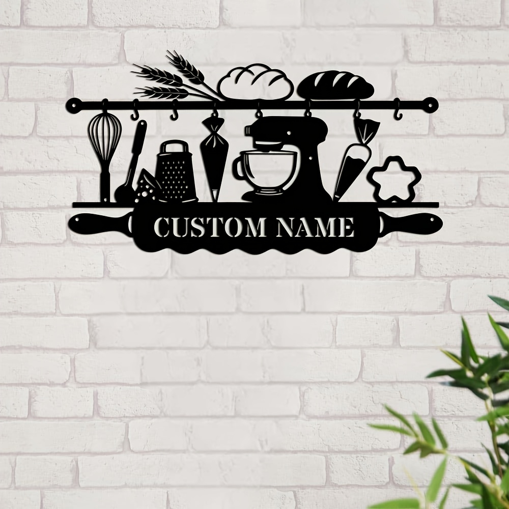 Personalized Kitchen Iron Wall - Home Decor Kitchen ulasan dan harga