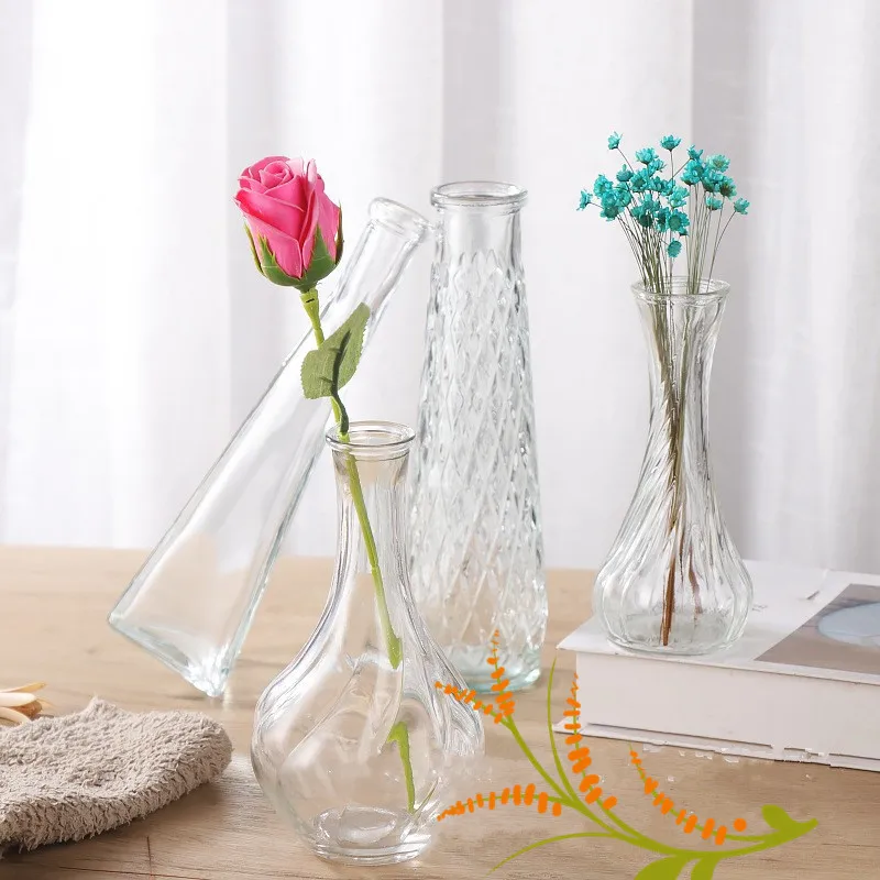 Simple Thread Vase Slender Gla - Terrarium Glass Bottle ulasan dan harga
