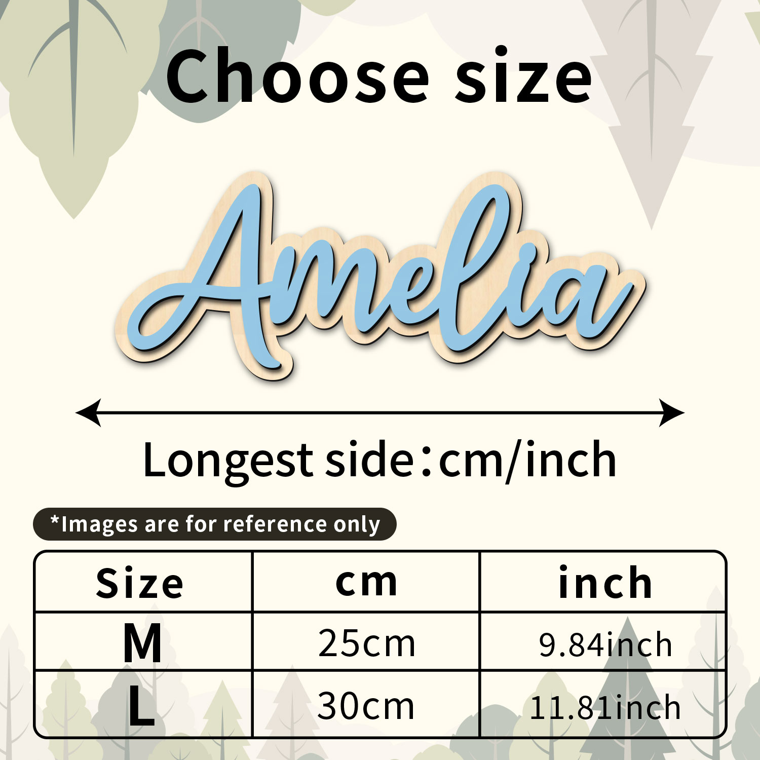 1pc Customized Wooden Name Dec - Home Decor For Wedding ulasan dan harga