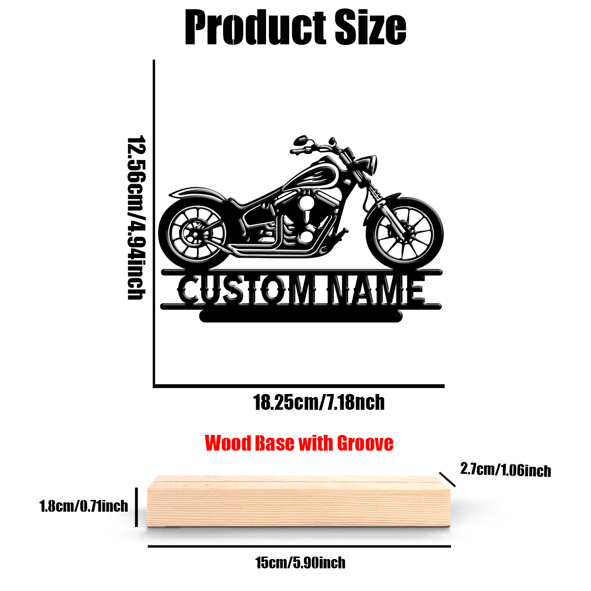 1Pc Csutom Name Road Motorbike - Home Decor For Wedding ulasan dan harga