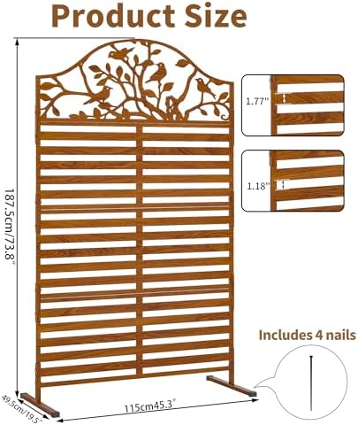 Metal Outdoor Privacy Screen F - H&M Home Decor ulasan dan harga