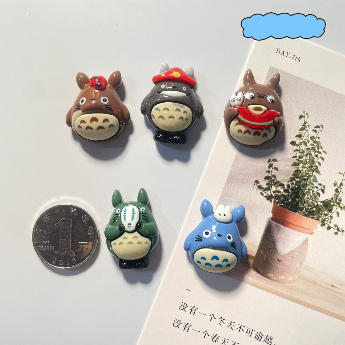 Totoro Anime Resin Fridge Magn - Home Decor Kitchen ulasan dan harga